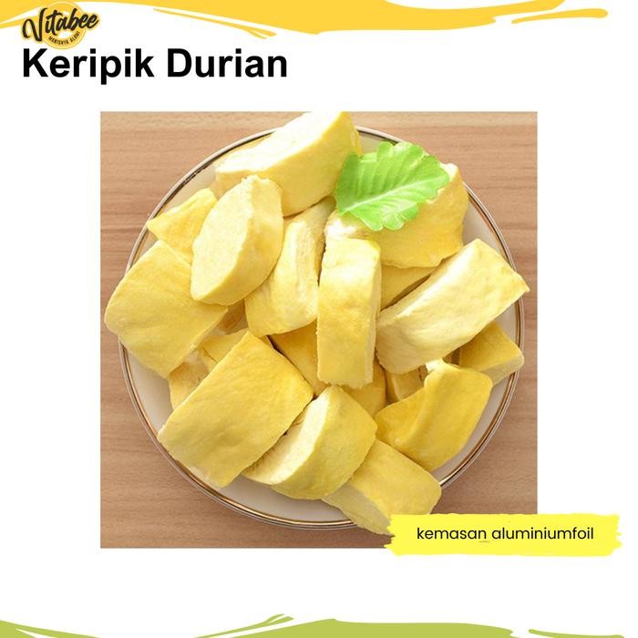

Keripik Buah Durian Kering Dried Fruit 50gr Renyah Ngangenin - Bukan Kerupuk Buah Kripik Food