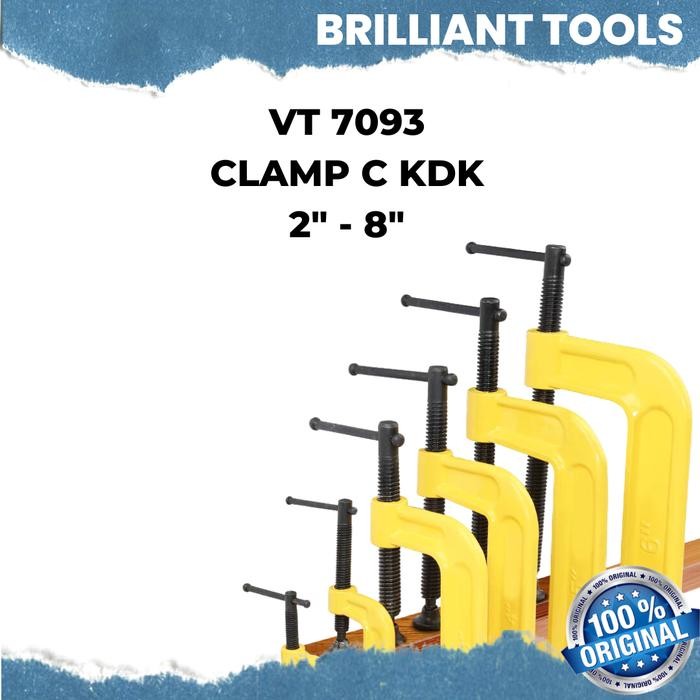 Klem C KDK 4 Inch / Klem Catok Penjepit Kayu 3 Inch 5 Inch 6 Inch