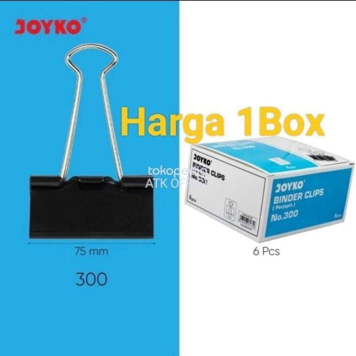 

BINDER CLIP 300 JOYKO / PENJEPIT KERTAS PALING BESAR 300 CLIPS