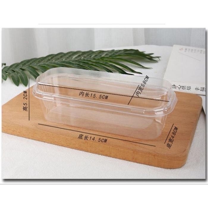 Box Dessert Premium Persegi Panjang / Cup Mika Pudding Tiramisu Premium / Kotak Kaca Mika Persegi