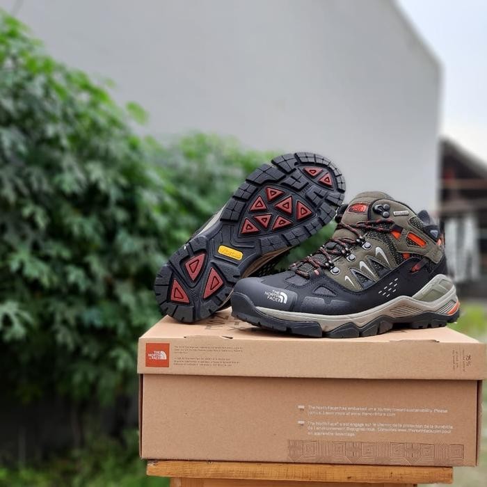 Caniver - Sepatu Pria Gunung Outdoor Trecking The North Face Original /Tnf Pria Boots/Hiking Boots