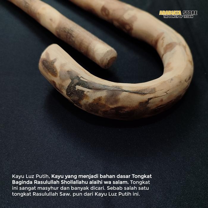 (Allthebest) Tongkat Kayu Luz Putih Tongkat Nabi