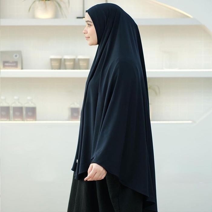 (Allthebest) Khimar Nadine XXL Jersey Hyget Ekonomis Hijab Instan Non Pad Jilbab Jumbo Non Pad
