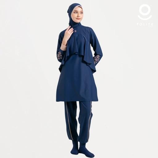 (Allthebest) POLITE SWIM Baju Renang Muslimah 5Shark Modest Premium