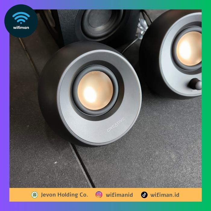 Creative Pebble X Plus 2.1 Speaker with Subwoofer Bluetooth USB C AUX RGB - Audio Desktop Office