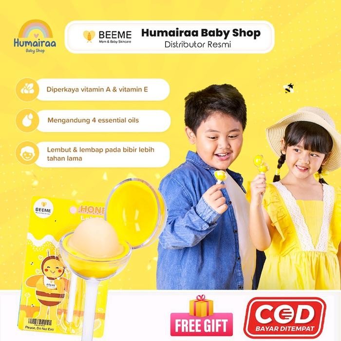 [Fuji Approved] Beeme Honey Lolipop Balm Pelembab Bibir Memberikan Efek Pink Pada Bibir