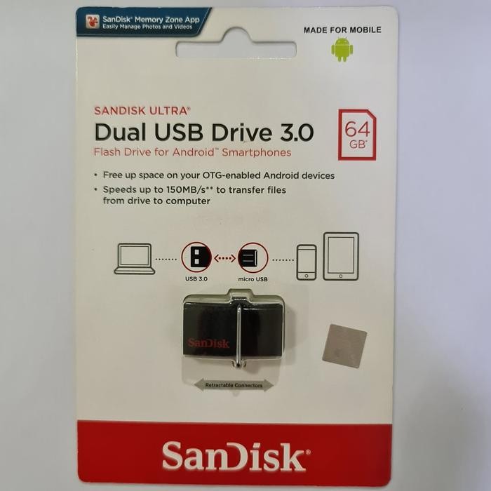 TERBARU Sandisk Flashdisk 64GB OTG