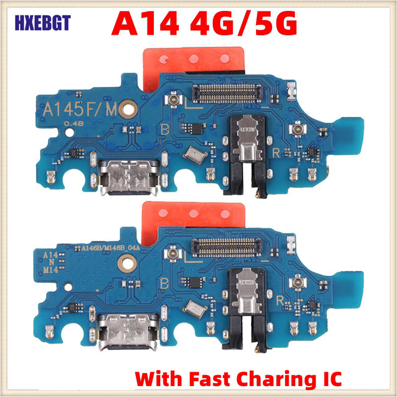For Samsung Galaxy A14 4G/5G A145 A146 USB Charging Port Flex Cable With Fast Charging IC Board Modu