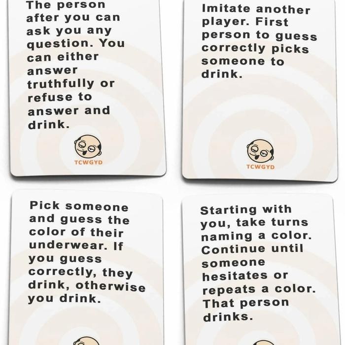 

These Cards Will Get You Drunk Too - Orange - Game Cards