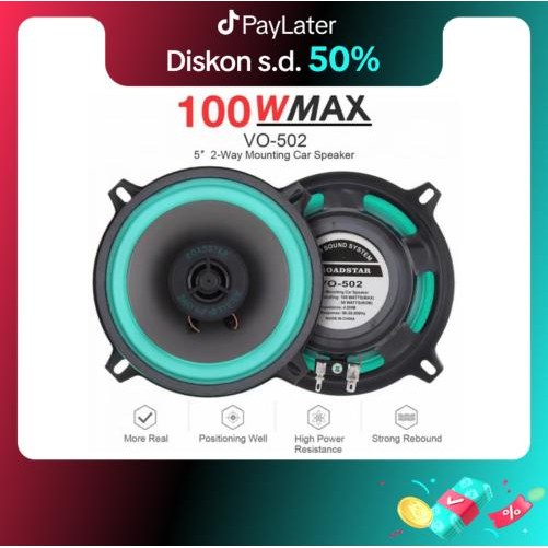roadstar speaker listrik subwoofer mobil hifi 4 - 5 - 6.5 Inch - 1pcs for car system sound miniatur