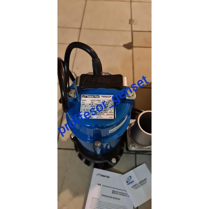 Bagus Pompa Celup Tsurumi Hs3.75S ( Submersible Pump ) 3 Inch Manual