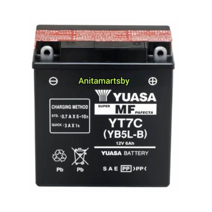 #PROMO Aki yuasa yt7c aki yuasa yb5lb versi aki kering