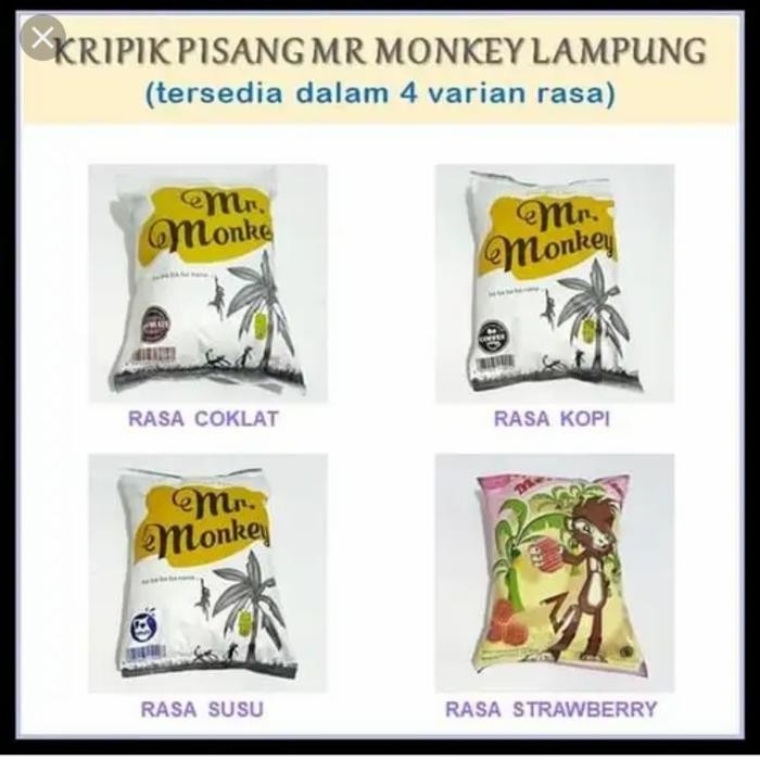 

Sedia Keripik Monkey Keripik Pisang Lampung Mr Monkey