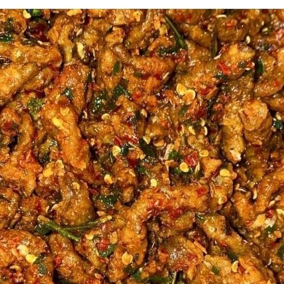 

Sedia keripik usus pedas daun jeruk crispy 1kg