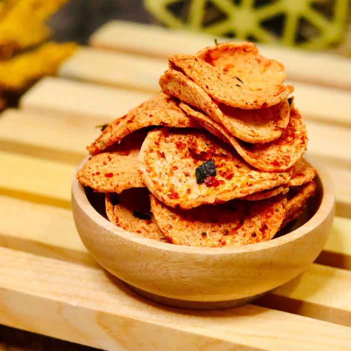 

Sedia 450gram Bakso Goreng Coin Pedas Daun Jeruk Bang Bana Basreng Bumbu Cikruh