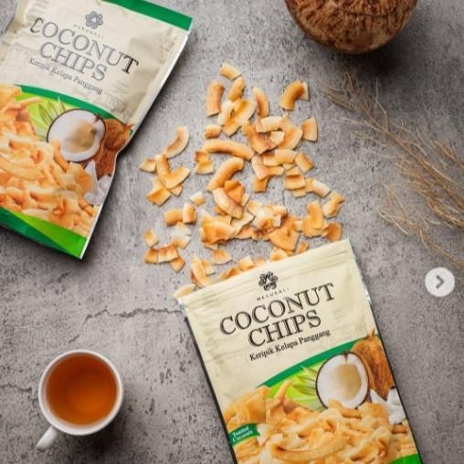 

Sedia Keripik Kelapa Panggang MERUBALI Coconut Chips Healthy Snack