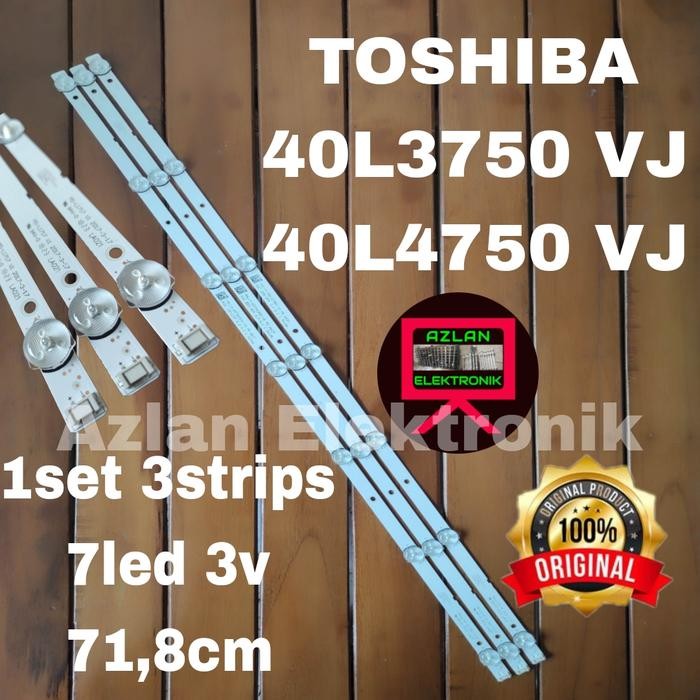 Terlaris BACKLIGHT LED TV TOSHIBA 40L3750 VJ 40L4750 BL LAMPU 40in 7LED 3V SALE