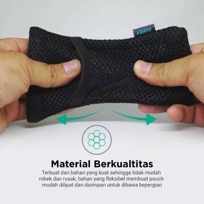 (Allthebest) Aukey Special Powerbank Pouch Sarung Pelindung Serbaguna Ori Aukey