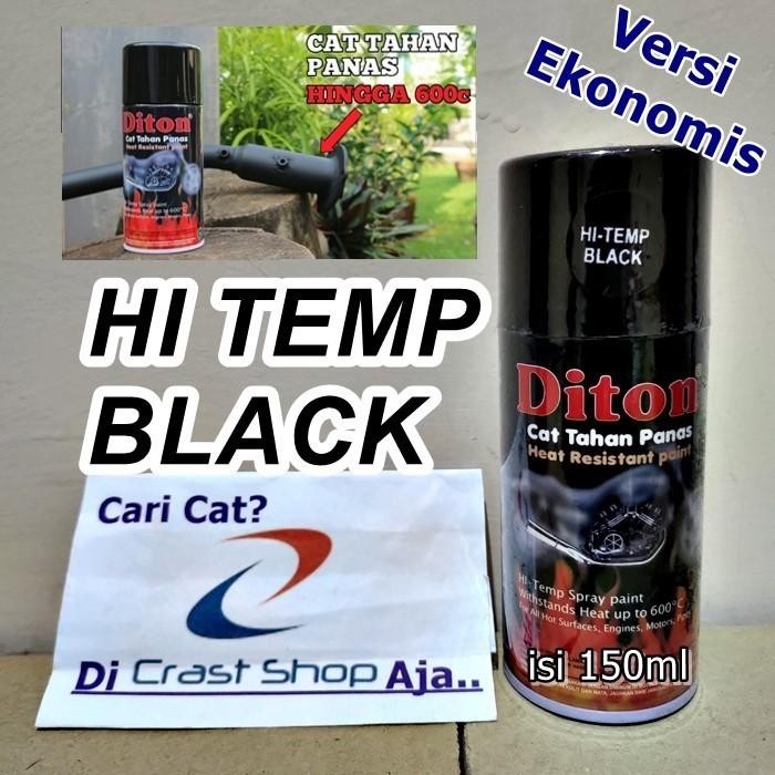 (Allthebest) Cat Pilox DITON Knalpot Anti Panas HiTemp Black 150cc kecil