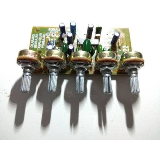 (Allthebest) Kit Equalizer Tone Control 5 Potensio Mono