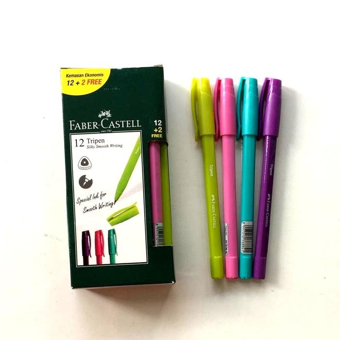

Pulpen Fabercastell Tripen / lusin ( 12 pcs gratis 2 pcs )