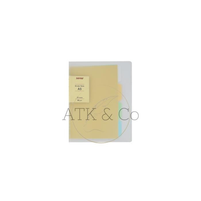 

Binder Note Transparan Joyko A5 TP-P519 - Buku Tulis Catatan Notebook Ring Loose Leaf Clear Cover