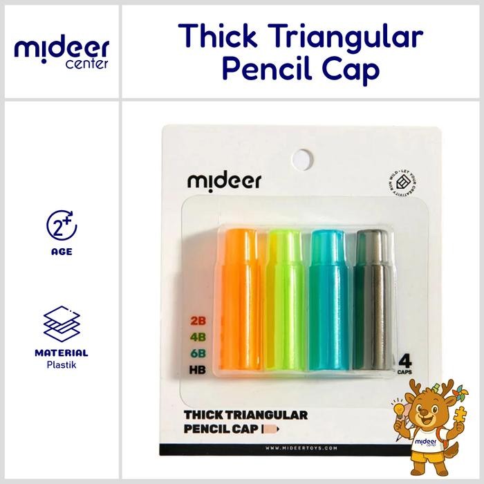 

Mideer Penutup / Tutup Pensil bentuk segitiga - Pelindung ujung pensil Perlengkapan Alat tulis