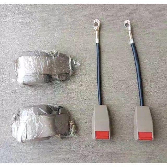 Safety Belt Otomatis Mobil - Seatbelt Sabuk Pengaman Mobil Otomatis Krem / Coklat