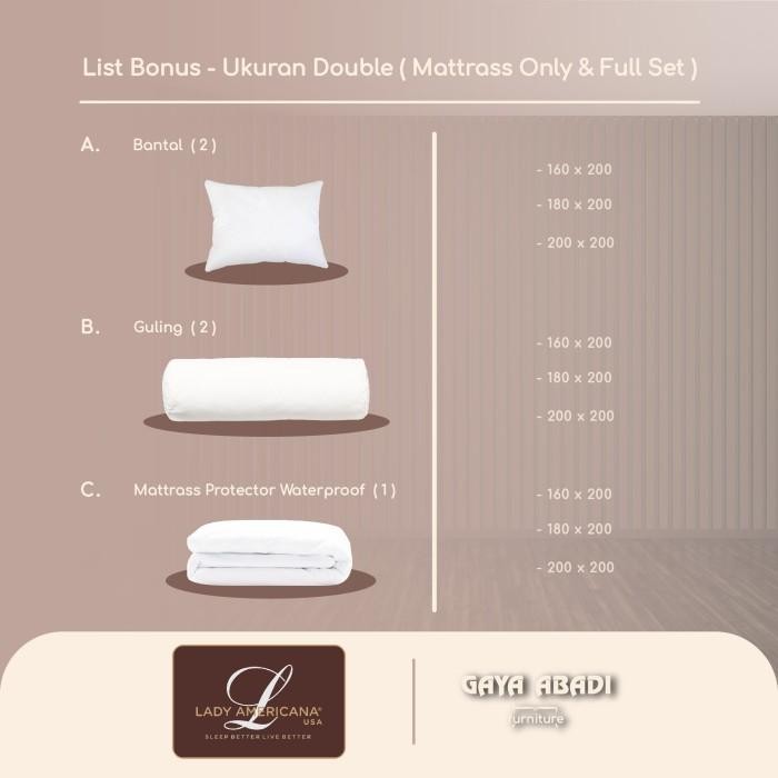 Springbed Lady Americana Spinal Care / Kasur Lady Americana Spinal Care - Lady Americana Springbed