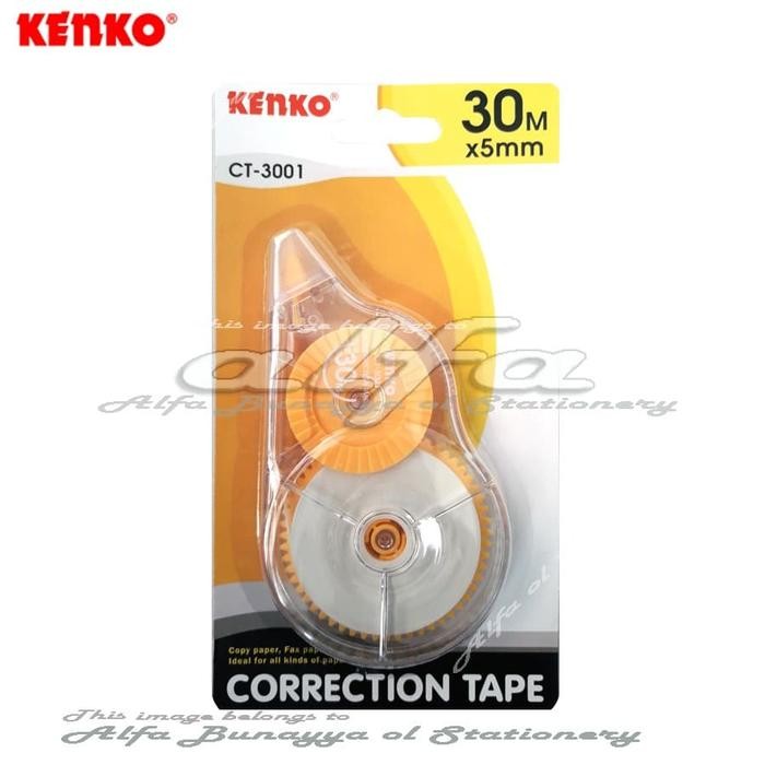 

Kenko Correction Tape 30M Ct 3001 (12Pc) Tip X 30 Meter Tipe Ex Roll