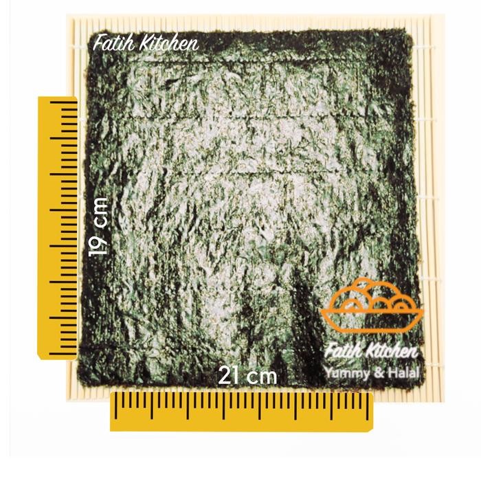 

New Manjun Seaweed Sushi Nori 50 Lembar Halal - varian Economy Medium Premium Rumput Laut Food