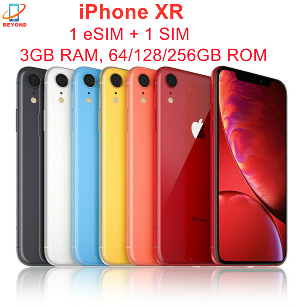 Apple iPhone XR Original 6.1" Liquid Retina IPS LCD RAM 3GB ROM 64GB/128GB/256GB 4G LTE IOS A12 Bion