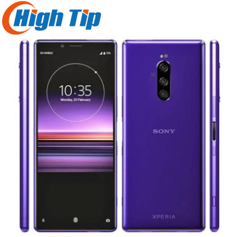 Unlocked Originally Sony Xperia 1 J8110 J9110 64G 128GB ROM 6GB RAM XZ4 Snapdragon 855 6.5" SONY HD 