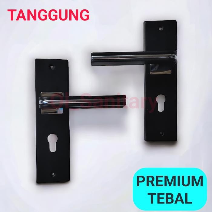 KUNCI PINTU HITAM SATU SET KUNCI RUMAH KUNCI PINTU BESAR BLACK