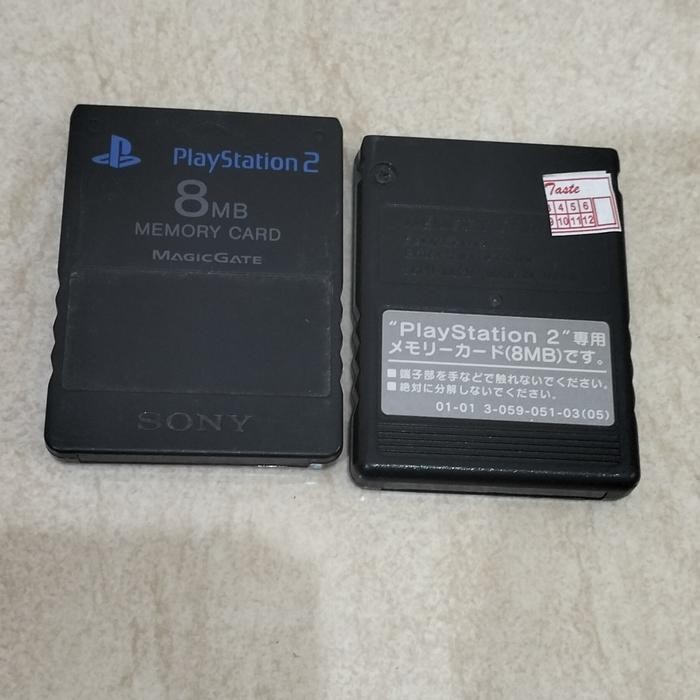 (Expert) memory card PS2 8mb ORI bisa save game residen evil4 ex japan