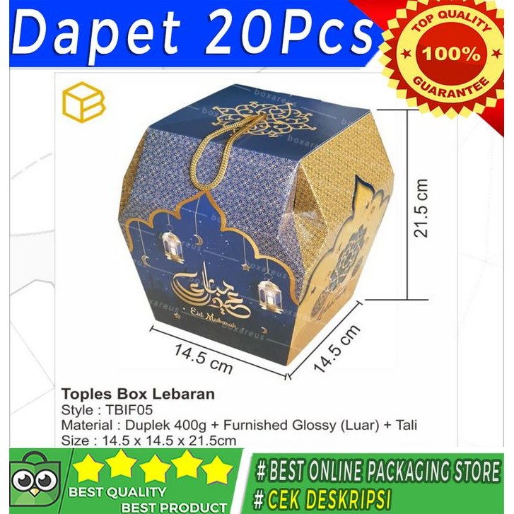 

TBIF 05 - Box Toples Kue Kering Packaging Idul Fitri Lebaran Hampers