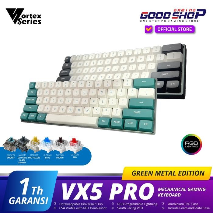 (Expert) VortexSeries VX5 PRO Midnight Green Metal Edition Mechanical Keyboard