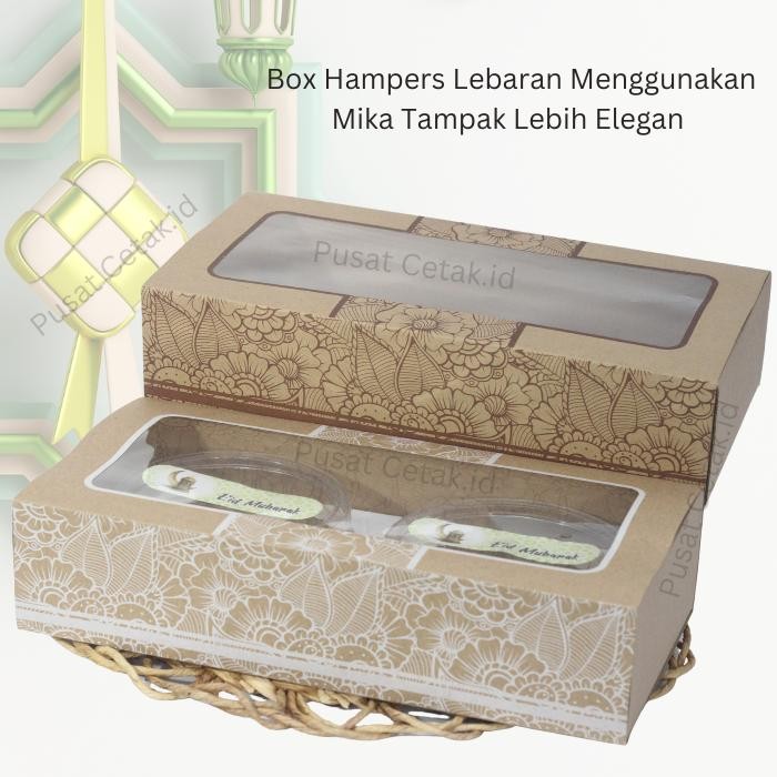 

Box/Hampers Tema Lebaran Packaging Parsel Idul Fitri Dus Kue Ekslusif