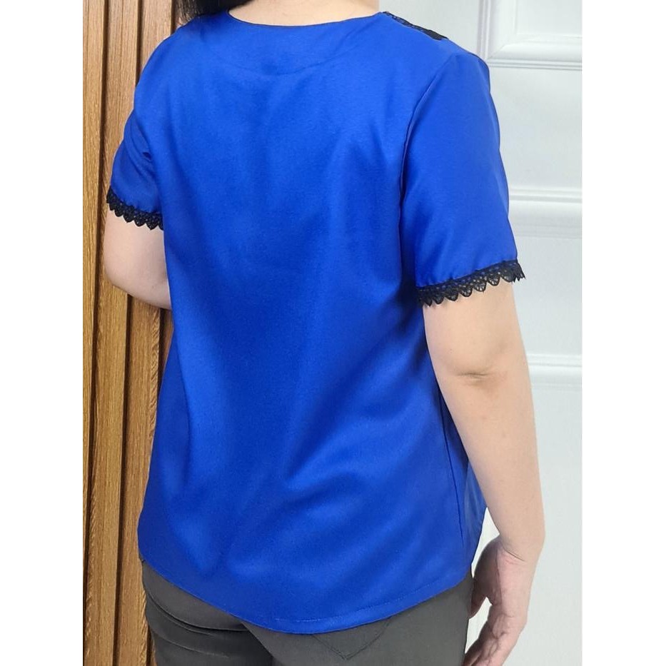 (Expert) LVL - Real Pict Blouse Jumbo Atasan Wanita Model Baru Blus Cewek Vristy Brukat Baju