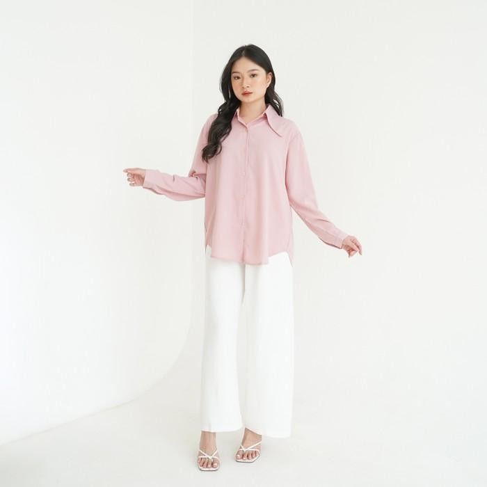 (Expert) Ae Ri Shirt - Korea Premium by Lilac Blouse Wanita Korea