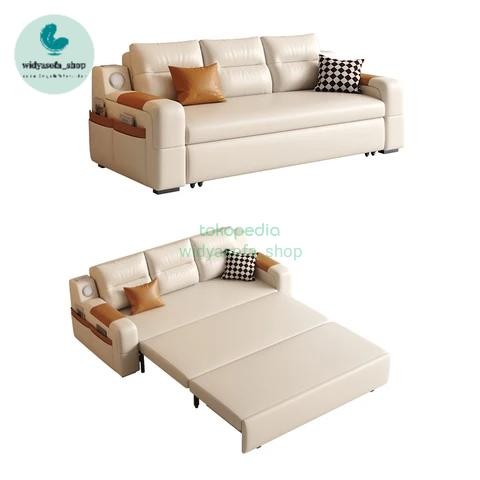 Sofa Bed Lipat Bahan Kulit Oscar Preum Model Sofa 2In1 Empuk