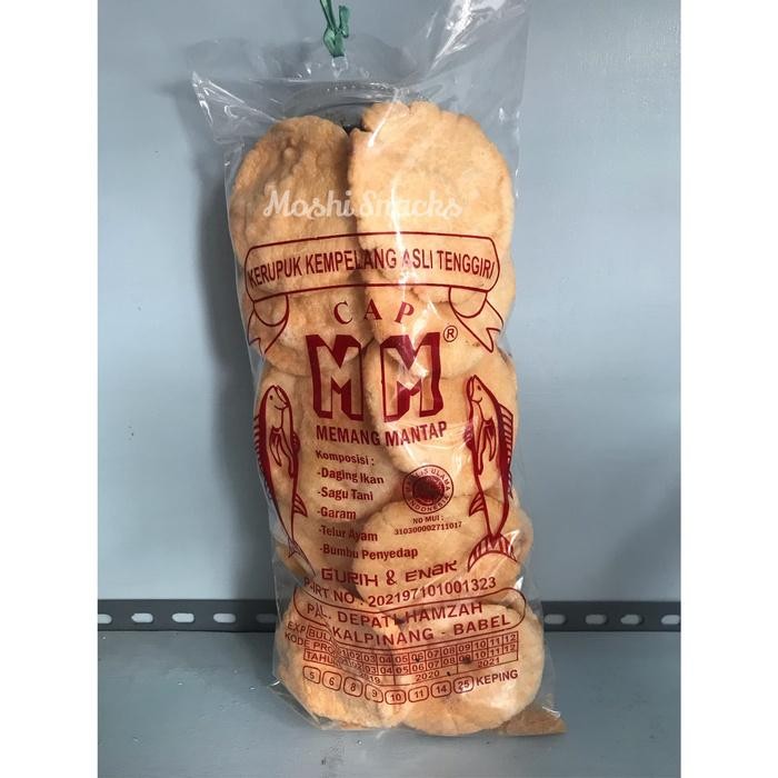 

Kemplang Panggang Ikan Cap MM Bulat Besar isi 25 / Kerupuk Bangka