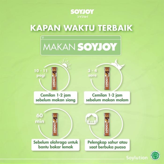 

SOYJOY Snack Bar Kedelai Mochachoco Cashew isi 36 Bar