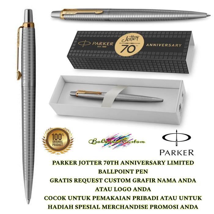 

PULPEN PARKER ORIGINAL NEW JOTTER 70TH ANNIVERSARY LIMITED EDITION BALLPOINT PEN GRATIS REQUEST