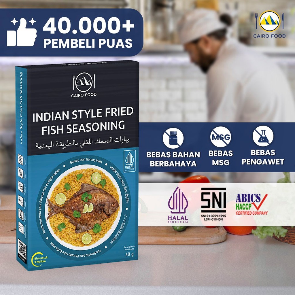 

Cairo Food - Bumbu Ikan Goreng India Asli Rempah