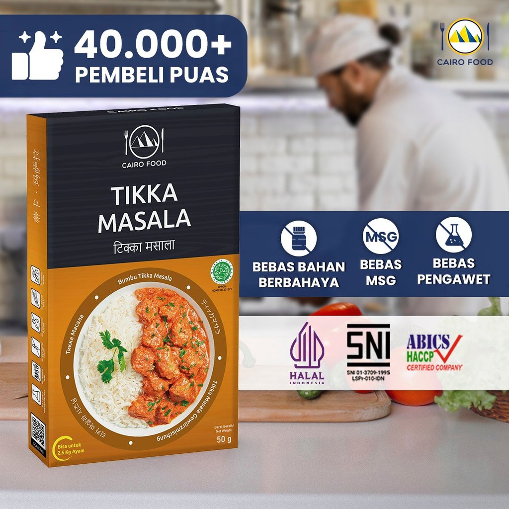 

Cairo Food - Bumbu Tikka Masala Asli Rempah