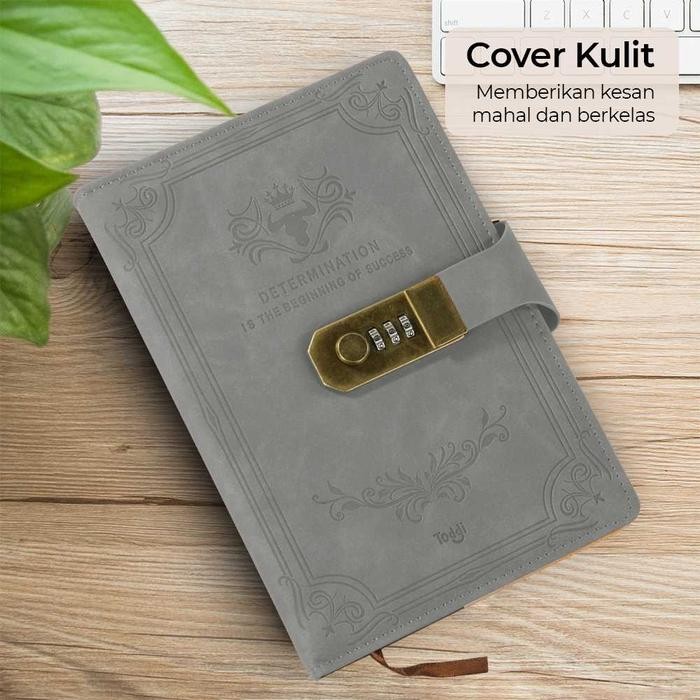 

Notebook Password Buku Tulis Catatan Diary Agenda Binder Memo Notepad