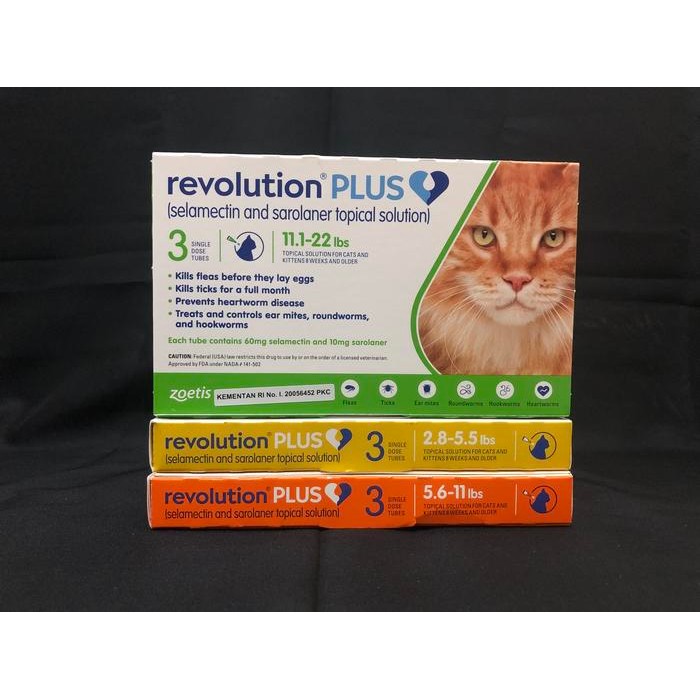 REVOLUTION PLUS CAT - OBAT KUTU KUCING REVOLUTION