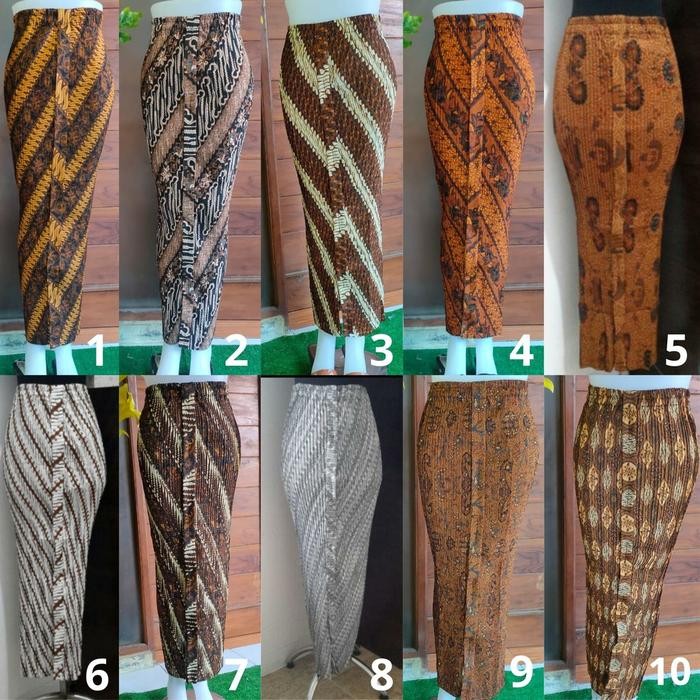 Rok Plisket Wiron Batik Bawahan Kebaya