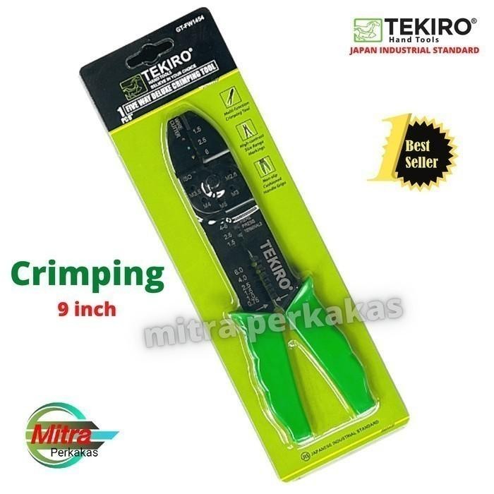 Tekiro Five way deluxe crimping tool 9" / tang skun / tang crimping